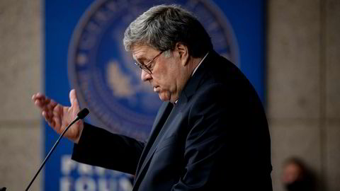 USAs justisminister William Barr kom med ramsalt kritikk mot teknologiselskaper og den amerikanske underholdningsindustrien under en tale ved Gerald R. Ford Presidential Museum and Library på torsdag.