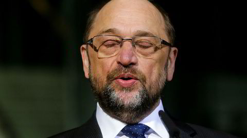 Martin Schulz kunngjorde tirsdag at han går av som partileder i SPD i partiets hovedkvarter i Berlin. Foto: Markus Schreiber / AP / NTB scanpix