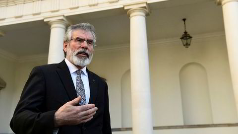 Sinn Fein president Gerry Adams mener et forent Irland er oppnåelig etter det siste valget.