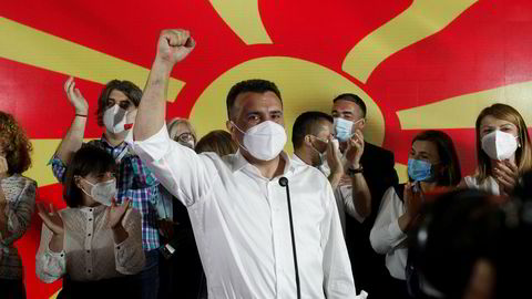 Tidligere statsminister Zoran Zaevs sosialdemokratiske parti SDSM erklærer seieren i valget til nasjonalforsamling i Nord-Makedonia.