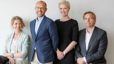Fra venstre: Christina Dorthellinger Nygaard, Mads Yngve Storvik, Tina Mari Flem og Geir Terje Ruud. Foto: Thomas Brun / NTB scanpix