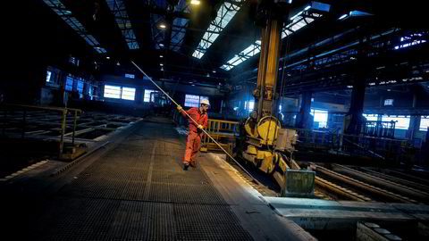 Produksjon av metallvare var noe av det som bidro til å tynge industriproduksjonen, ifølge SSB.