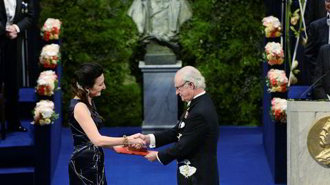 I 2014 overrakte kong Carl XVI Gustaf Nobelprisen i medisin til May-Britt Moser (bildet), Edvard Moser og britisk-amerikanske John O’Keefe.