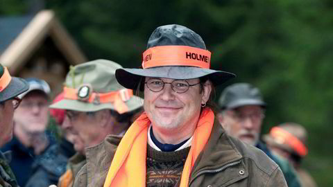 Daværende Finansminister Anders Borg på jakt i Malingsbo-Kloten i Sverige i 2009. Arrangert av Fredrik Lundberg og skogselskapet Holmen.