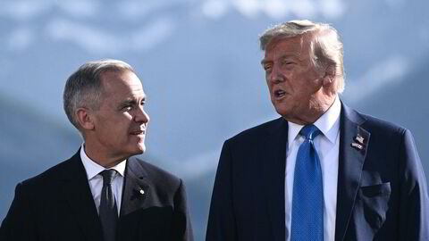 Canadas statsminister Mark Carney (t.v.) var vertskap for G7-møtet, hvor USAs president Donald Trump deltok i juni.