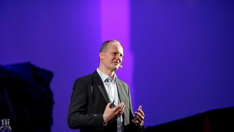 Arkivbilde. Samferdselsminister Ketil Solvik-Olsen lanserte Entur – Norges nasjonale ruteplanlegger under Kollektivkonferansen 2017.