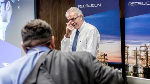 Rec Silicon presenterer torsdag sine resultater for tredje kvartal. På bildet: konsernsjef Tore Torvund. Bildet er tatt i 2014.