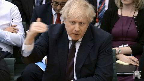 Storbritannias utenriksminister Boris Johnson langet ut mot Russland onsdag.