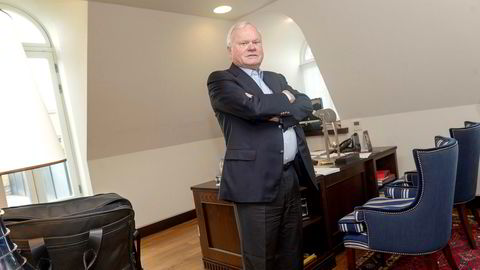 Styreleder og storaksjonær i Frontline, John Fredriksen, på sitt kontor i London.