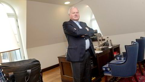 Styreleder og storaksjonær i Frontline, John Fredriksen, på sitt kontor i London.