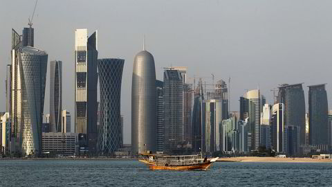 Finansdistriktet i Doha, Qatar.