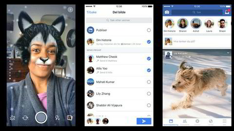 Facebook Stories ble lansert i Norge torsdag. Funksjonen lar brukerne sende bilder som forsvinner etter en viss tidsperiode.