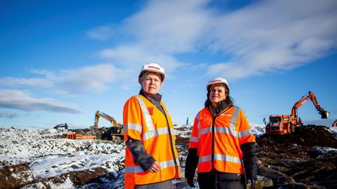 Gjenvinningssjef Lisa Sollie Moen (til venstre) i Fortum og Administrerende direktør i Grønt Punkt Norge as, Jaana Røine.