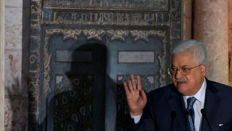 Palestinernes president Mahmoud Abbas møter EUs utenriksministre mandag.