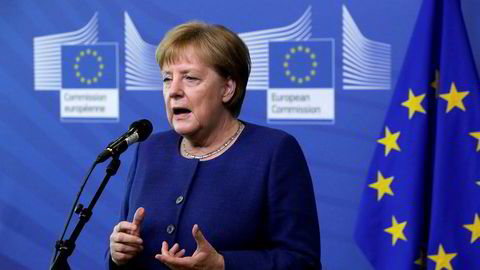 Tysklands statsminister Angela Merkel er under kraftig press om dagen.