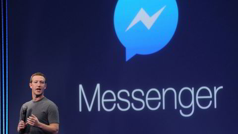 Facebook-sjef Mark Zuckerberg presenterer en ny versjon av Messenger. Plattformen brukes nå til å spre et virus som skal utvinne kryptovalutaen Monero.