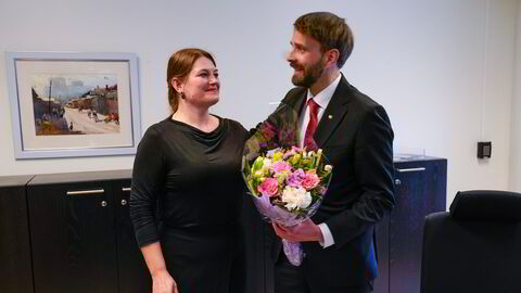 Cecilie Myrseth (til venstre) overtok som næringsminister etter Jan Christian Vestre 19. april. Departementets største konflikt under Vestres ledelse var i det statseide oppkjøpsfondet Argentum, som avdelingsdirektør Morten Strømgren måtte håndtere på vegne av statsråden. Nå har både Strømgren og Vestre sluttet i departementet.