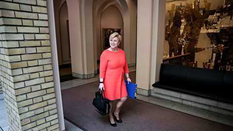 Finansminister Siv Jensen.