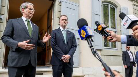 Etter to dager med forhandlinger i Genève, kunngjorde Bessent og Greer at det foreligger en foreløpig avtale med Kina – uten å presentere detaljer.