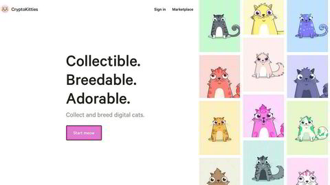 Nå kan du samle, avle opp og selge digitale katter, såkalte cryptokitties, på markedsplassen CryptoKitties.co.