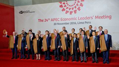 Lederne fra Apec-landene (Asia Pacific Economic Cooperation) lover å fortsatt jobbe for en frihandelsavtale.