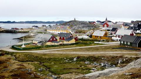 En strand i Nuuk på Grønland i juni 2016.