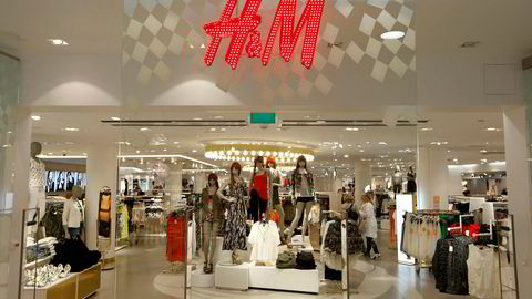 Den svenske klesgiganten H&Ms flaggskipbutikk i den svenske byen Stockholm.