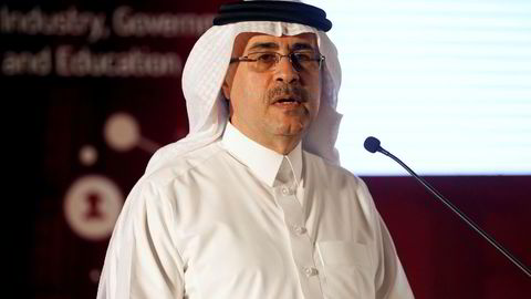 Saudi Aramco-toppsjef Amin H. Nasser, her fra en oljekonferanse i Midtøsten i høst.