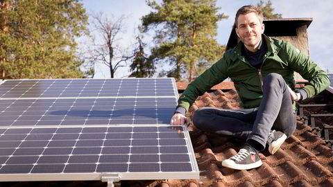 Andreas Thorsheim er en av gründerne bak Otovo, som installerer solceller på folks tak mot månedlige betalinger. – Jeg elsker solcellene mine og sjekker på telefonen hvor mye energi jeg har laget hver dag.