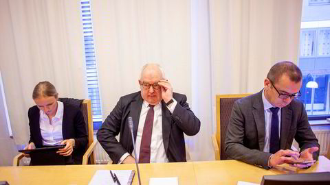 Polaris har saksøkt sin gamle advokat, Trond Vernegg, for dårlige råd. Fra venstre: advokatfullmektig Åse Kveine Strand fra BAHR, advokat Trond Vernegg fra Arntzen de Besche og ledende partner Håvard Sandnes i Arntzen de Besche.
