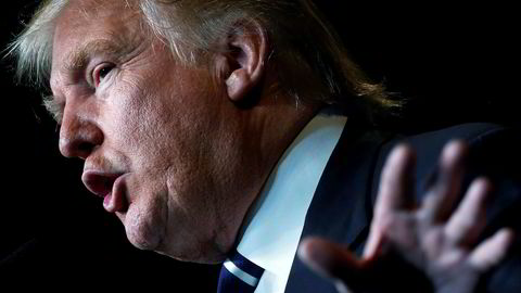 Donald Trump, her fra et valgkampmøte i Eau Claire, Wisconsin.