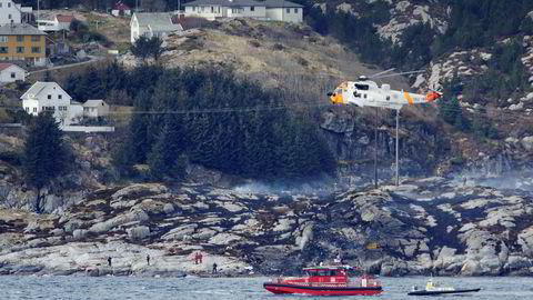 Turøy 20160429: Helikopterstyrt.