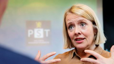 PST-sjef Benedicte Bjørnland presenterte trusselvurderingen for 2017 i Oslo onsdag.