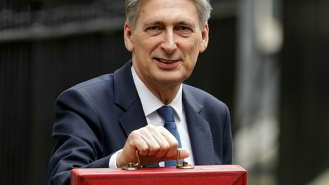Storbritannsias finansminister Philip Hammond la fram regjeringens forslag til nytt statsbudsjett i Parlamentet onsdag.