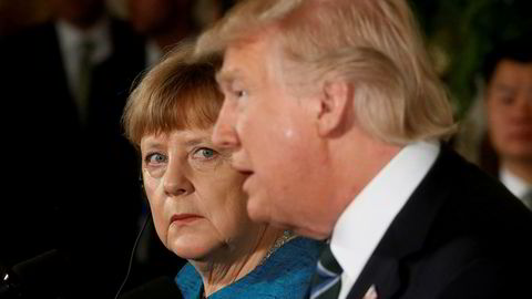 Angela Merkel og president Donald Trump møttes i Det hvite hus fredag.