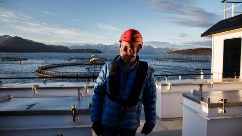 Stig Nilsen, konserndirektør for havbruk i Lerøy Seafood Group, her ved Lerøy Aurora – som ikke kritisert av Mattilsynet.