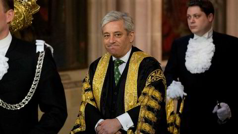 Underhusets president John Bercow.