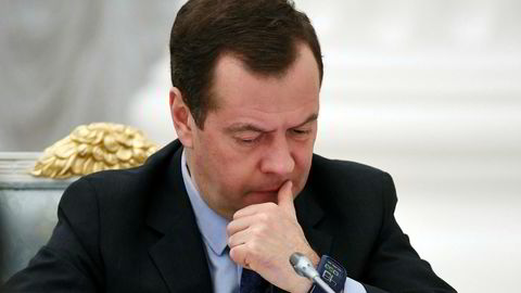 Russlands statsminister Dmitry Medvedev.