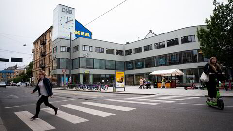 Vinkelgården ligger i Kirkeveien 59 på Majorstuen i Oslo. Et titall investorer føler seg lurt av DNB og krever at banken dekker store tap.