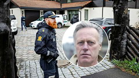 Mens milliardær Tom Hagen ble pågrepet for drapet på sin kone Anne-Elisabeth Hagen sperret politiet av ekteparets hjem og hans kontorer på Lørenskog.