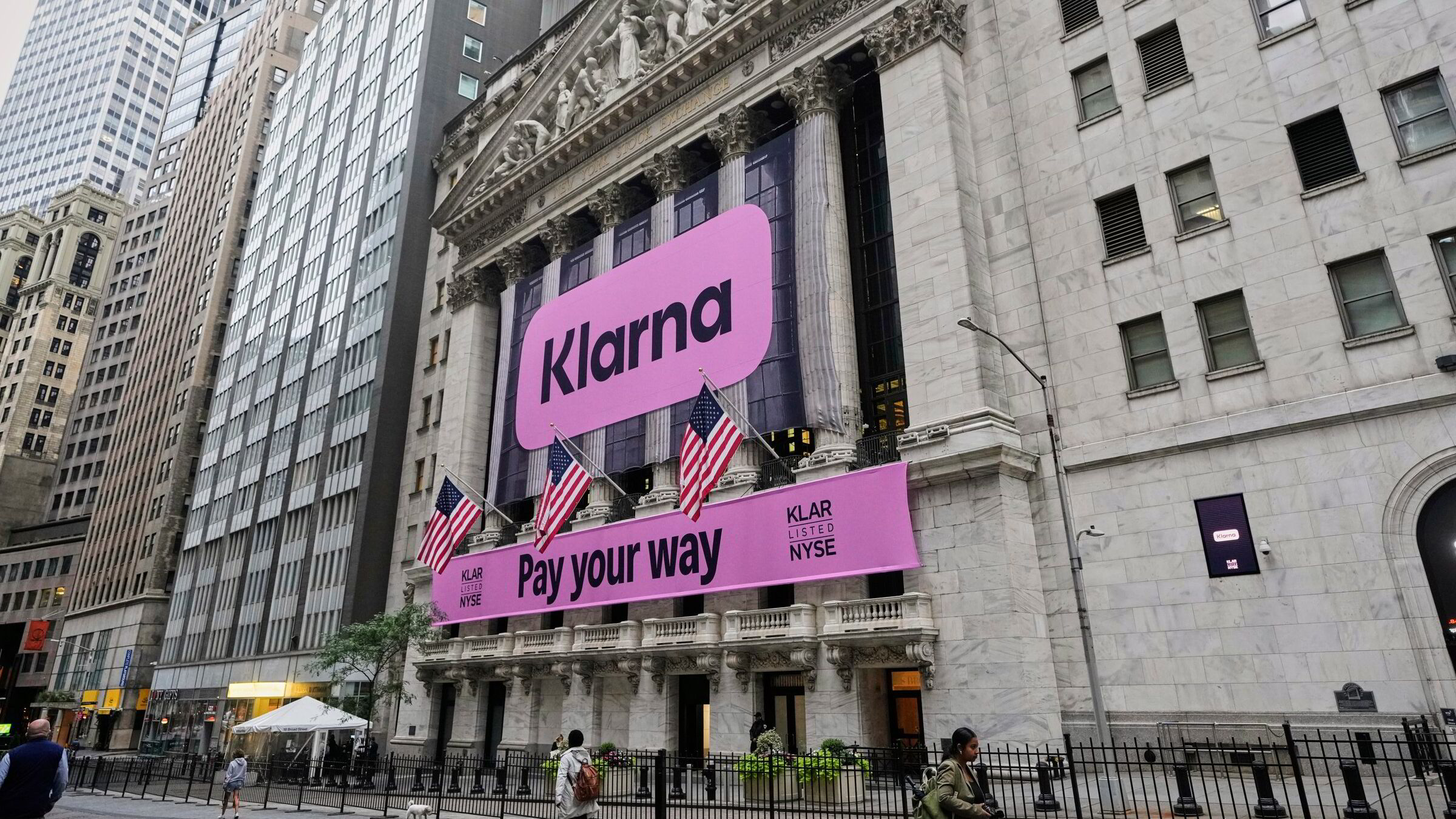 Svenske Klarna stiger snaue 20 prosent i debuten på New York Stock Exchange