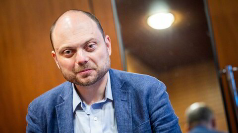 Vladimir Kara-Murza under Oslo Freedom Forum 2025. Et tidligere Oslo-besøk ble brukt mot ham i rettssaken som endte med fengselsdom.