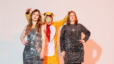 Tre rocketroll med full kontakt og kontroll: Hedvig Mollestad (fra venstre), Ivar Loe Bjørnstad og Ellen Brekken.