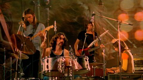 Pink Floyd på sitt beste høsten 1971, før det store gjennombruddet: David Gilmour (fra venstre), Nick Mason, Roger Waters og Rick Wright.