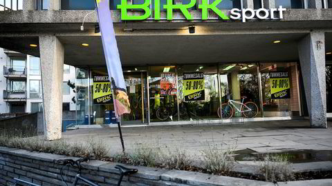 Birk Sport gikk onsdag konkurs med en gjeld på litt over 50 millioner kroner. Her er Birk Sports butikk på Torshov i Oslo.