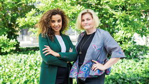 Nora Bavey og Thea Messel (til høyre) lanserte onsdag et nytt venturefond som skal være det første av sitt slag i Europa.