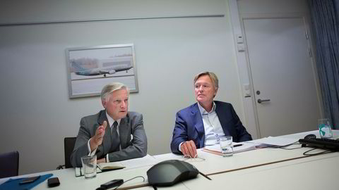 Pensjonsselskapet Silver får ytterligere utsettelse på kapitalkrav av Finansdepartementet. Fra venstre administrerende direktør Mikkel Berg og styreleder Stig Grimsgaard Andersen.