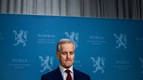 Statsminister Jonas Gahr Støre la frem Aps strømplan lørdag.