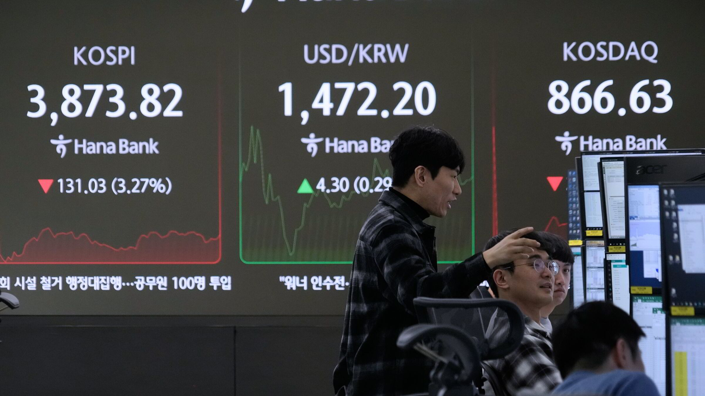 KI-uro og yen-press utløser kraftig børsfall i Asia