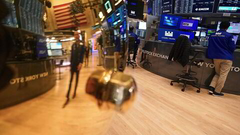 Investorene her på New York Stock Exchange (Nyse) er i villrede om Trump-tollen.